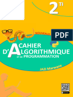 D' Lgorithmique Cahier: Programmation