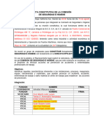 Acta de La Comision de Seguridad e Higiene