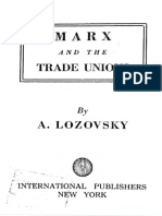 Marx and The Trade Unions by A. Lozovsky