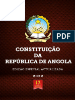000. CRA - CONSTITUIÇÃO DA REPÚBLICA DE ANGOLA - REVISTA EM 2021