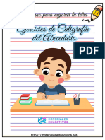 Ejercicios de Escritura y Caligrafia Del Abecedario PDF