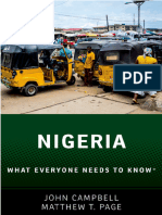 Nigeria What Everyone Needs To Know by John Campbell, Matthew T. Page