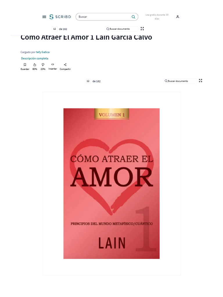 Como Atraer El Amor 1 Lain Garcia Calvo - PDF - Amor - Mente | PDF | Amor