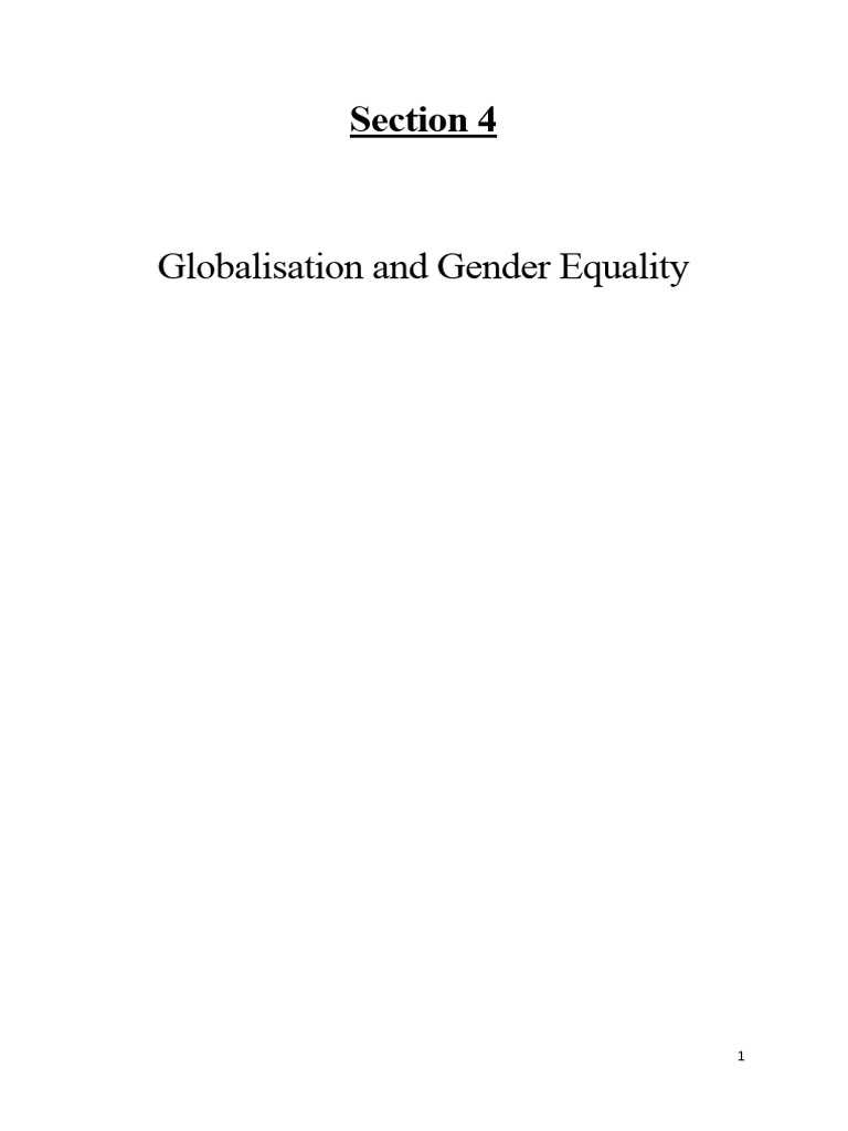 Section 4 2 download free pdf globalization gender