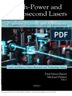High-Power and Femtosecond Lasers: Properties, Materials and Applications: Properties, Materials and Applications, Nova Science Publishers