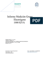 Informe Medición Grupo Electrógeno 1000 KVA