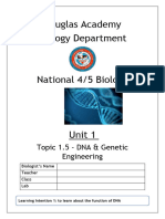 DNA and GE NOTES - Lesson 1