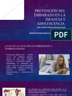 Prevención Del Embarazo en La Infancia y Adolescencia