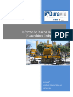 Informe Diseño Unacem - Angeles, Huacrahirca