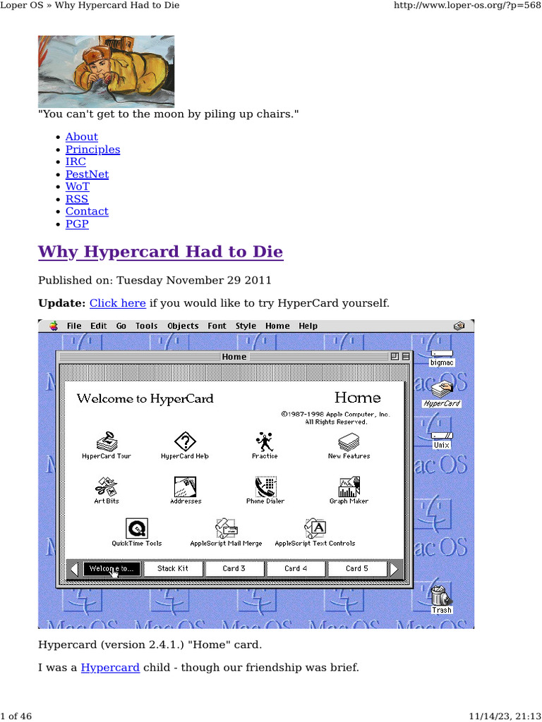 Why Hypercard Had To Die | PDF | Apple Inc. | Adobe Flash