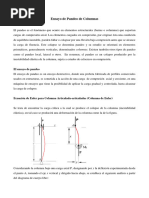 Base Teórica Del Ensayo de Pandeo de Columnas