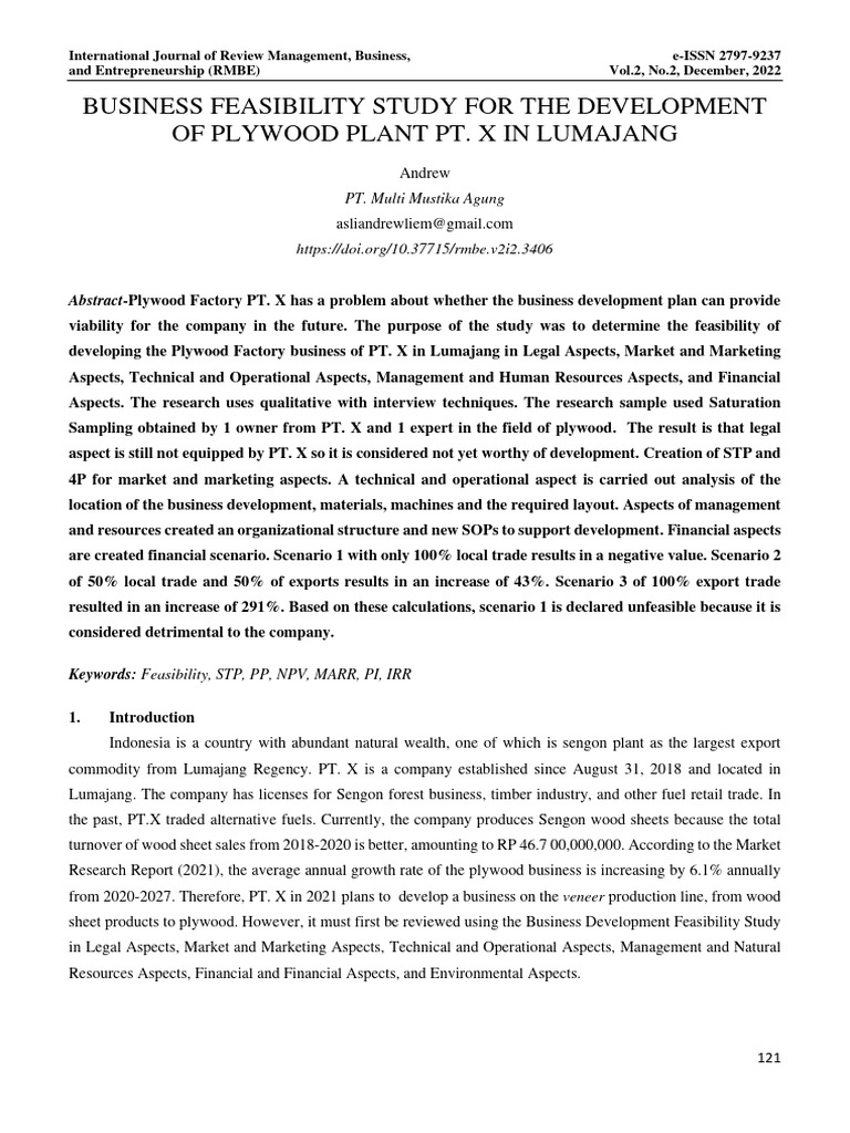 Pramesti,+18.+andrew +translate Layout+ | PDF | Feasibility Study | Net ...
