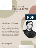The First Travels of Rizal Abroad