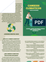 Folleto Díptico de Cuidado Ambiental y Reciclaje Moderno Ilustrado