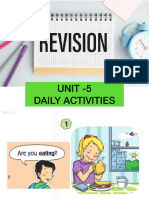 Unit - 5 Daily Activities