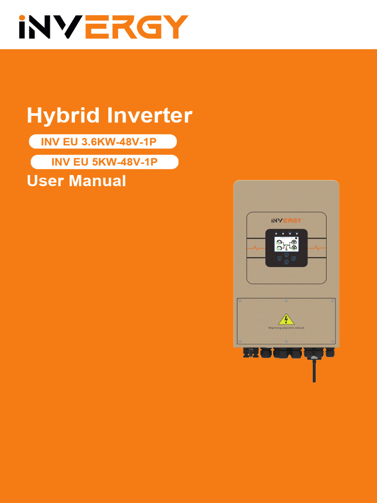 Invergy Hybrid Inverter User Manual | PDF | Power Inverter | Solar Panel