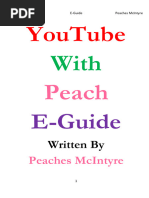 YouTube With Peach E-Guide by Peaches McIntyre