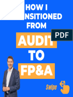 How I Transitioned From: Audit TO Fp&A