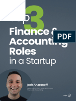 Finance & Accounting Roles: in A Startup