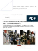 Mercado de Bebidas Alcohólicas Se Acercará A Nivel Prepandemia El 2023 - ECONOMIA - GESTIÓN