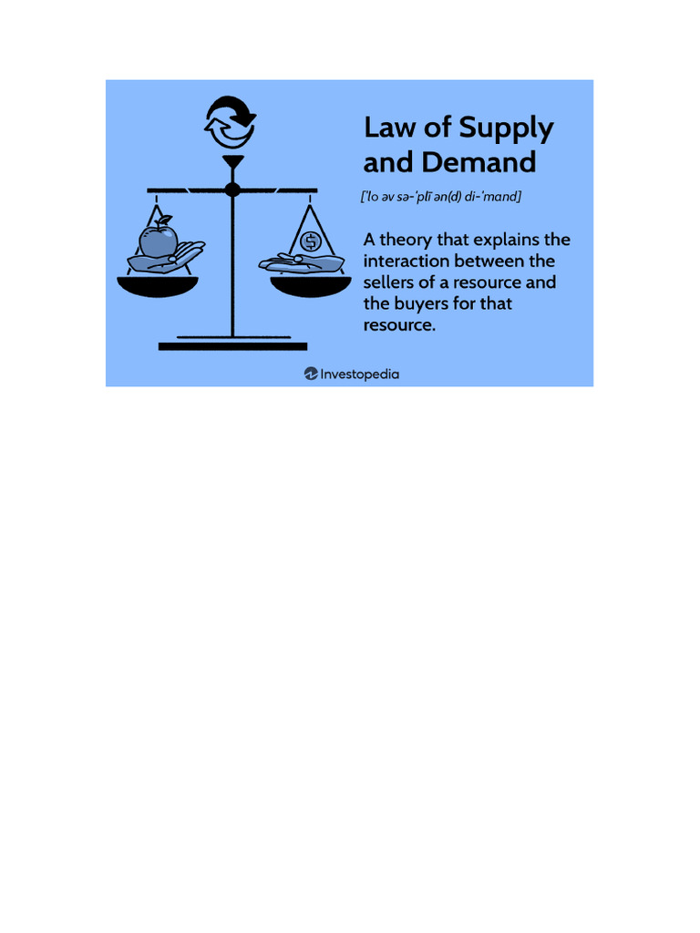 law of supply and demand | PDF
