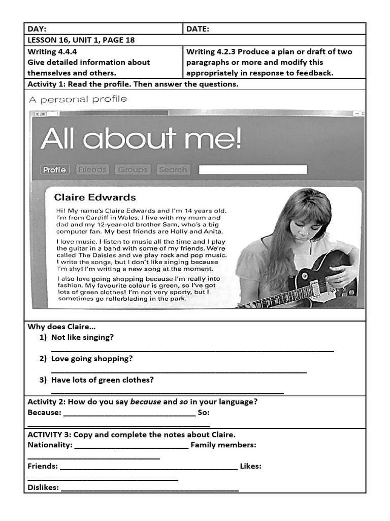 Unit1 Pg18 Writing Pdf