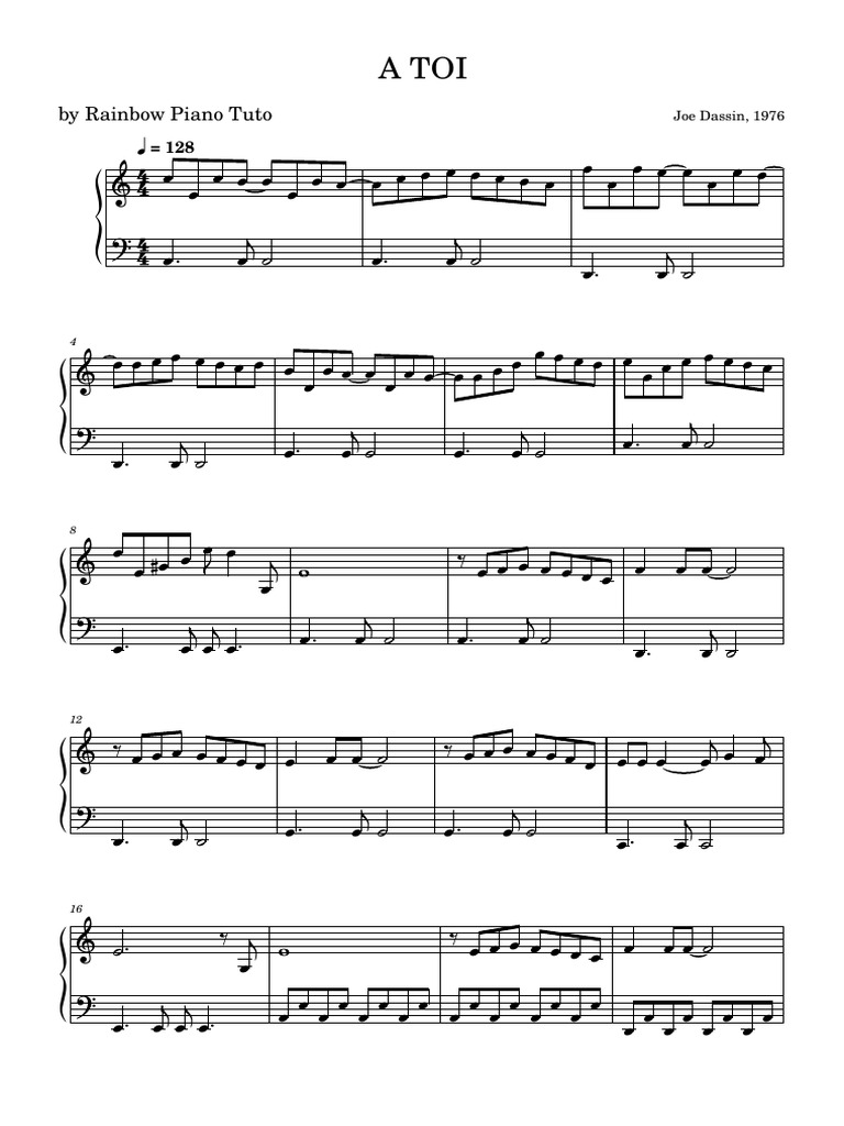 A Toi Joe Dassin 1976 PDF