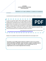 Actividad Justificación Del Absolutismo Vicente Bustamante