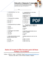 Evaluación de Recuperación 8°