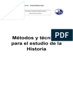 Copia de MÃ©todos y Tã©cnicas para El Estudio de La Historia IÂ°A-B