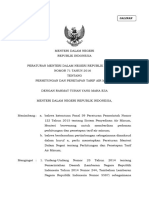 Permendagri Nomor 71 Tahun 2016