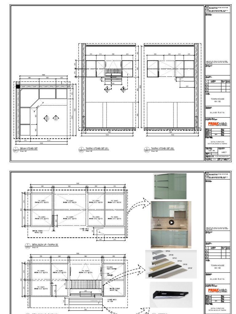 Denah Kitchen Set Details | PDF