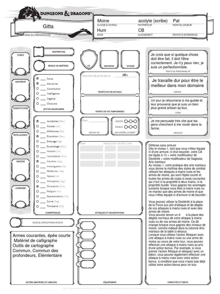 Gitta imprimable pdf