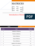 Introduction To Matrix 31.10.2023