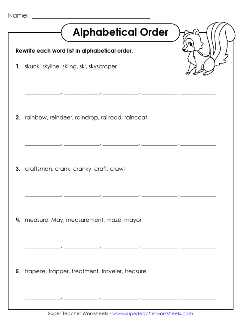 Abc Order | PDF