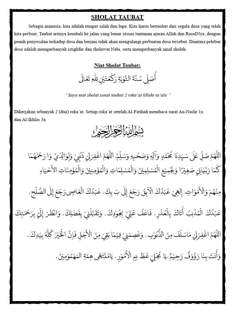 Sholat Taubat Pdf