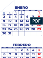 Diseño Calendario 2023 Editble