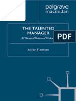 The Talented Manager 67 Gems of Business Wisdom by Adrian Furnham (Mar 27, 2012)
