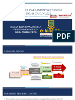 Sosialisasi Tata Cara Input SKP Sesuai