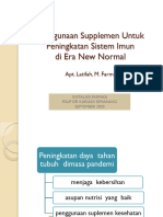 Materi 3 - Penggunaan Suplemen Utk Sistem Imun Di Era New Normal