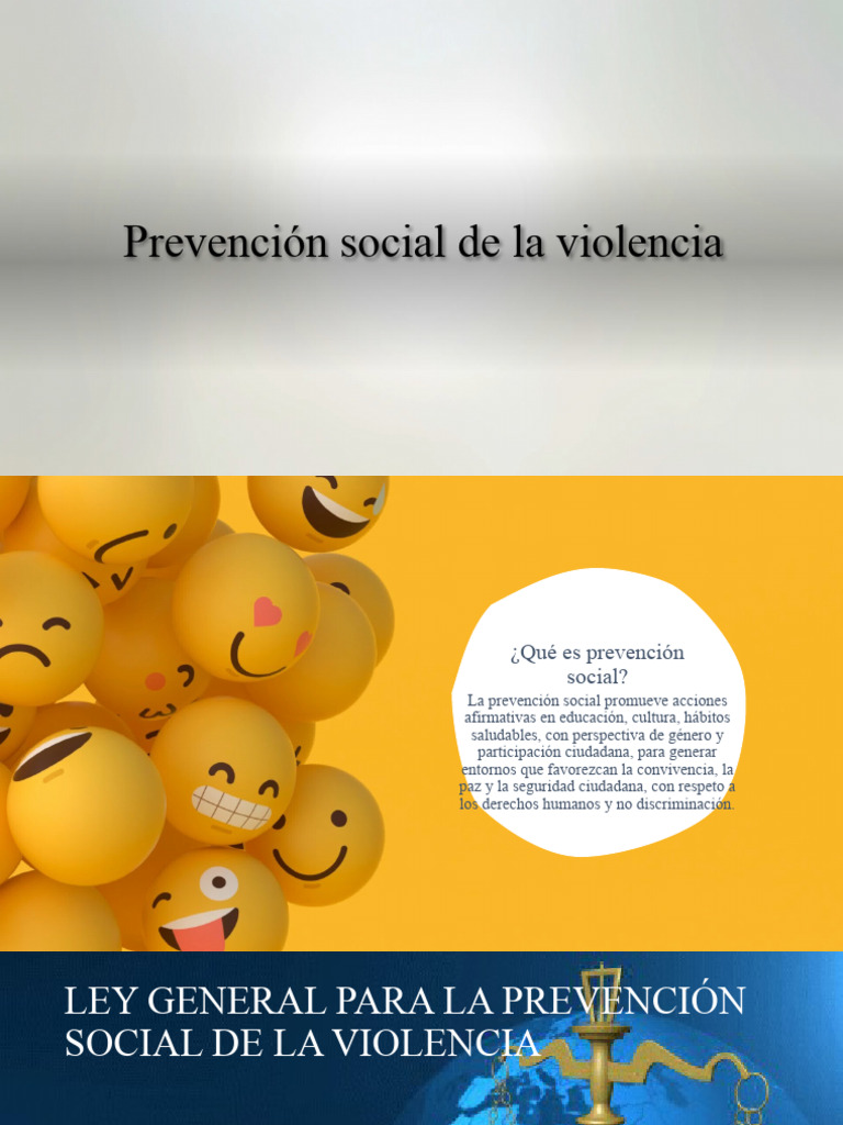 Prevención Social de la Violencia | PDF | La violencia contra las ...