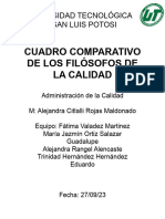 Cuadro Comparativo de Calidad