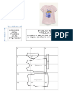 Moldes Camiseta Niña T8 A4