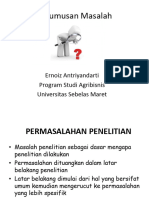 Perumusan Masalah