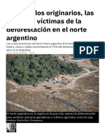 1. Los pueblos originarios, las primeras víctimas de la deforestación en el norte argentino
