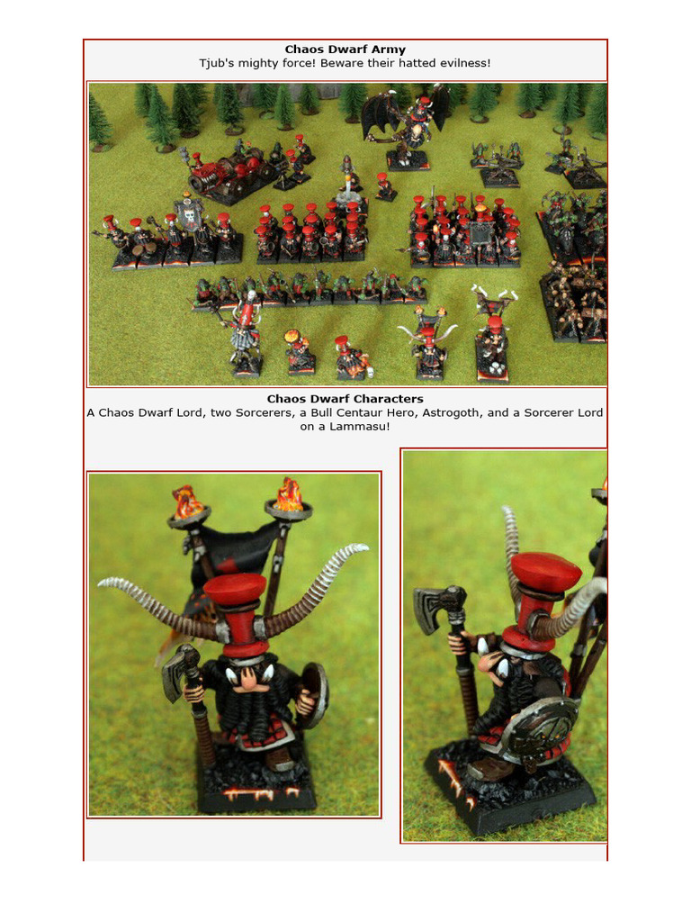 Chaos Dwarf Army Overview | PDF | Young Adult