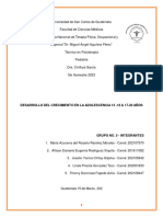 Desarrollo Del Crecimiento en La Adolescencia 13-20 Años