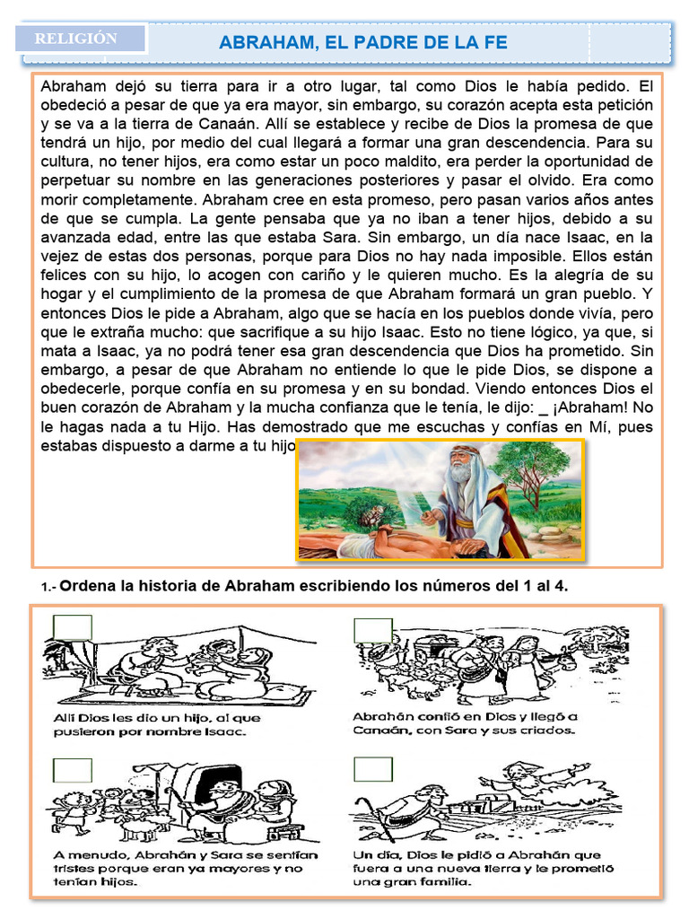 La fe y obediencia de Abraham | PDF | Abrahán