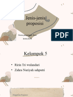 Jenis-Jenis Proposisi