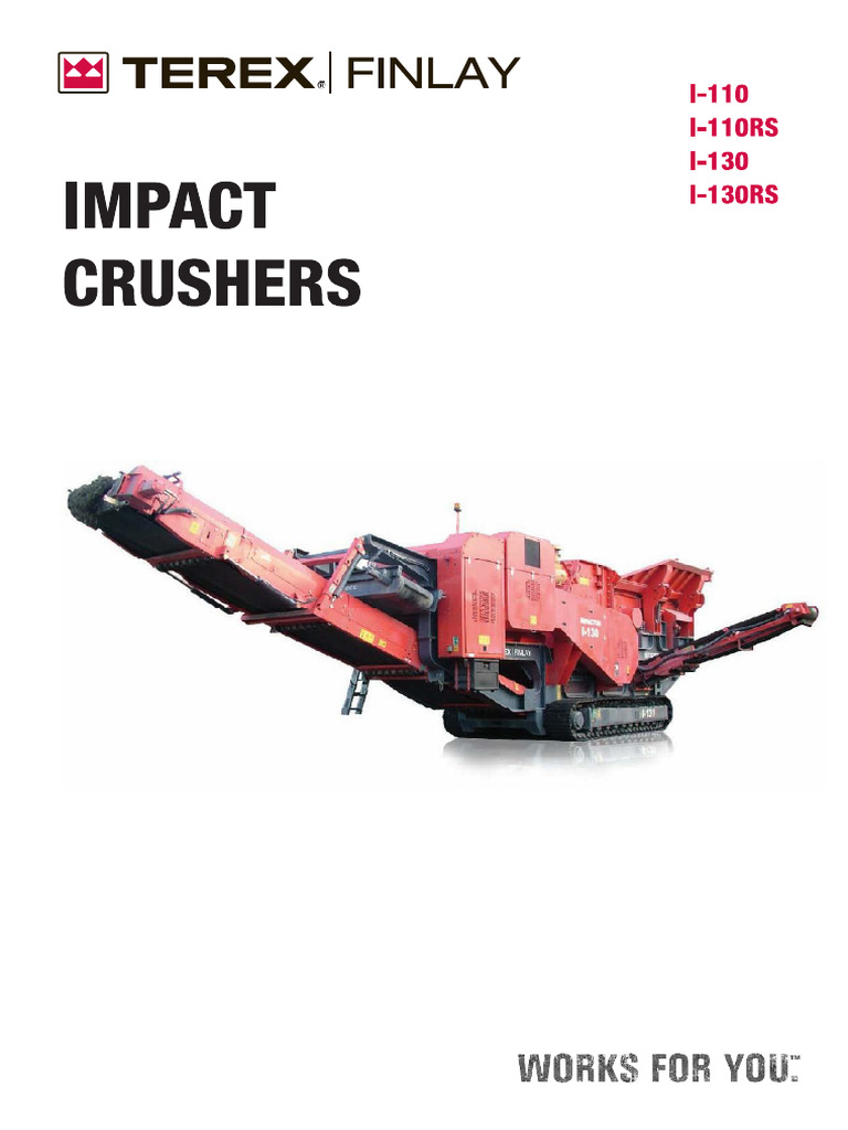 Technical Data Terex Finlay I-110 - I-110RS + I-130 - I-130RS - Eng | PDF